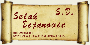 Selak Dejanović vizit kartica